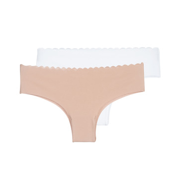 Underwear Women Shorts DIM BODY TOUCH X2 Beige / White