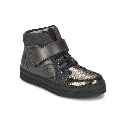 Shoes Girl High top trainers Unisa CALATA Grey / Black