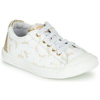 Shoes Girl Low top trainers GBB MATIA White / Gold