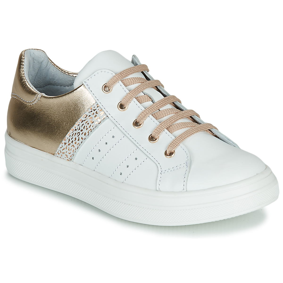 Shoes Girl Low top trainers GBB DANINA White / Gold