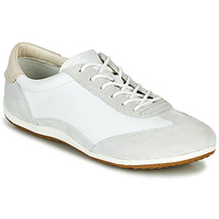 Shoes Women Low top trainers Geox D VEGA White / Grey