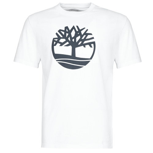 Clothing Men short-sleeved t-shirts Timberland SS KENNEBEC RIVER BRAND TREE TEE White