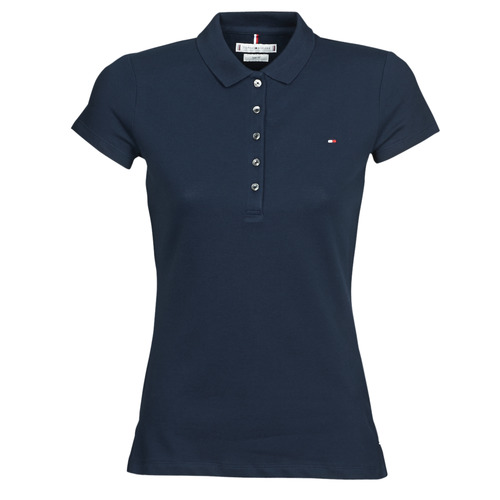 Clothing Women short-sleeved polo shirts Tommy Hilfiger HERITAGE SS SLIM POLO Marine