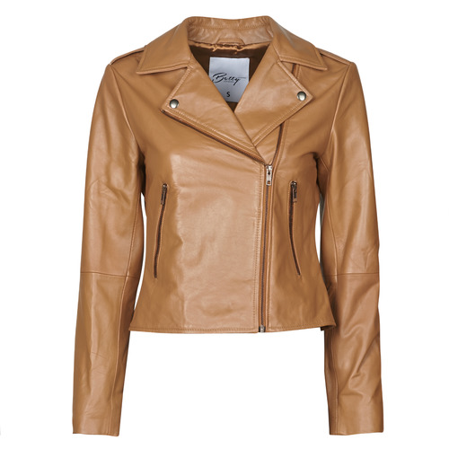 Clothing Women Leather jackets / Imitation le Betty London NROCK Cognac