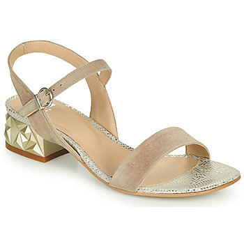 Shoes Women Sandals Perlato 11817-CAM-FREJE-STONE Beige / Gold