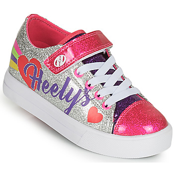 Shoes Girl Wheeled shoes Heelys SNAZZY X2 Silver / Multicolour