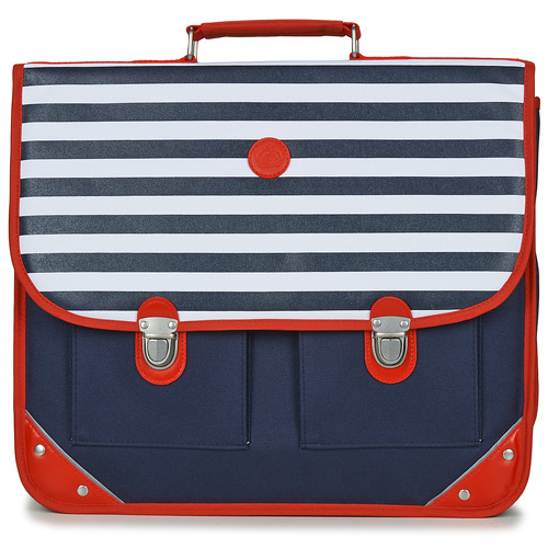 Bags Boy Satchels Citrouille et Compagnie SCUOLA 41CM Marine / White / Red