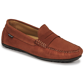 Shoes Men Loafers Pellet Cador Velvet / Rust