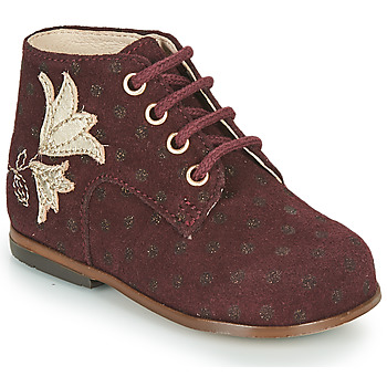 Shoes Girl High top trainers Little Mary MEIGE Bordeaux