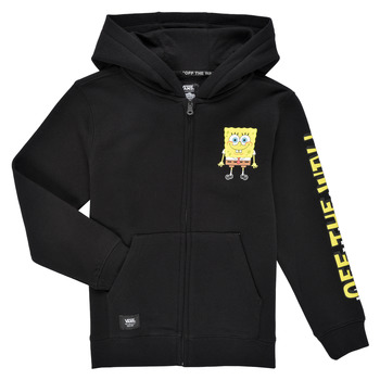 Clothing Boy sweaters Vans BY VANS X SPONGEBOB HAPPY FACE KIDS FZ Black