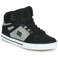 Shoes Men High top trainers DC Shoes PURE HIGH-TOP WC Black / Grey