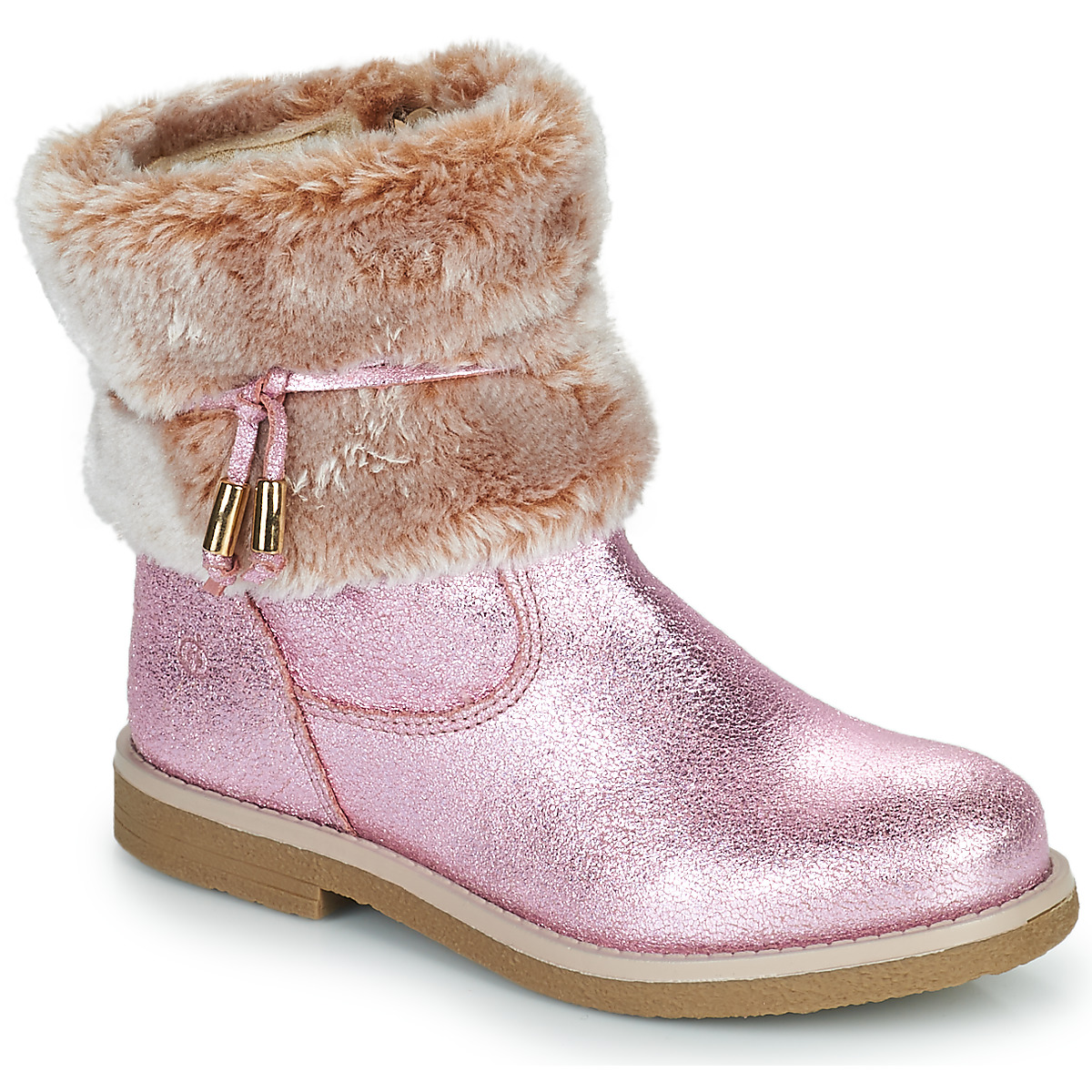 Shoes Girl Mid boots Citrouille et Compagnie PAKRETTE Pink / Iris