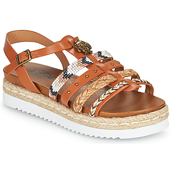 Shoes Women Sandals Elue par nous Leprince Camel