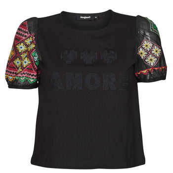 Clothing Women short-sleeved t-shirts Desigual TS_AMORE XXX Black