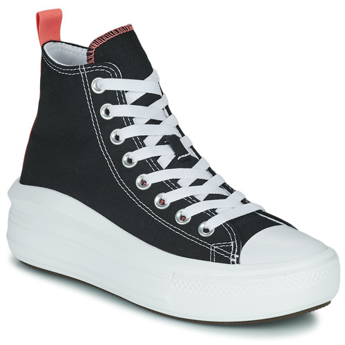 Shoes Girl High top trainers Converse Chuck Taylor All Star Move Canvas Color Hi Black