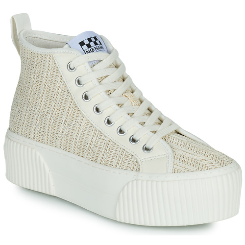 Shoes Women High top trainers No Name IRON MID White / Beige