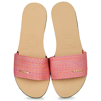 Shoes Women Sandals Havaianas YOU MALTA Pink / Brown