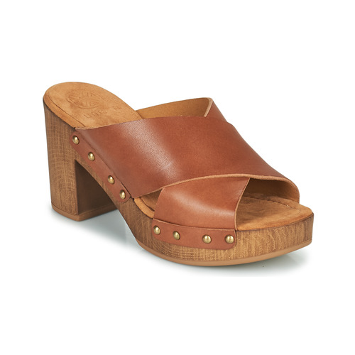 Shoes Women Mules Unisa TAPIA Camel