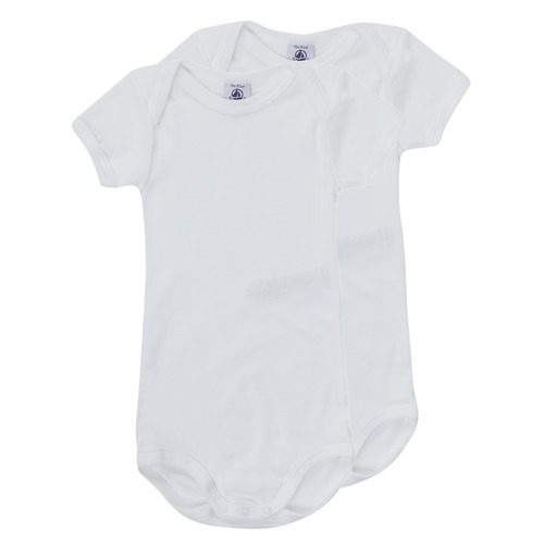 Clothing Children Sleepsuits Petit Bateau WALY White