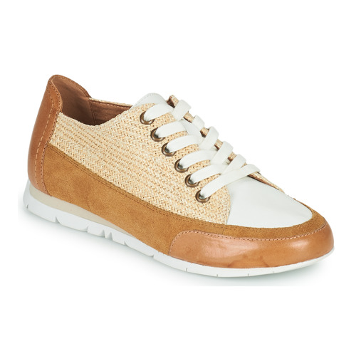 Shoes Women Low top trainers Karston CAMINO White / Camel