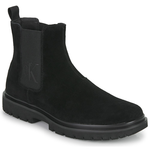 Shoes Men Mid boots Calvin Klein Jeans LUG MID CHELSEA BOOT Black