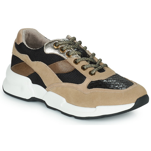 Shoes Women Low top trainers Karston SUZANE Beige / Black