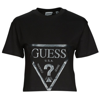 Clothing Women short-sleeved t-shirts Guess ADELE Black