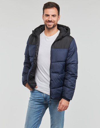 Clothing Men Duffel coats Jack & Jones JJCHILI PUFFER HOOD Marine