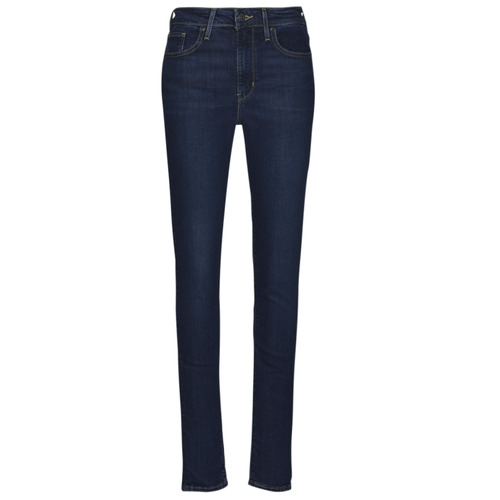 Clothing Women Skinny jeans Levi's 721 HIGH RISE SKINNY Dark / Indigo / Worn / In