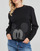 Clothing Women jumpers Desigual MICKEY PATCH DENIM Black