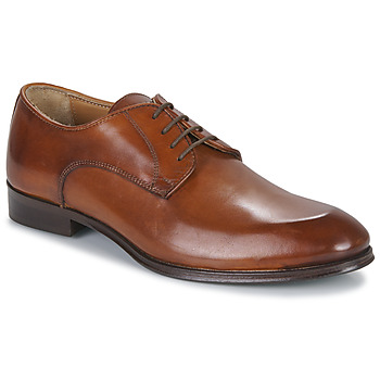 Shoes Men Derby shoes Pellet CHRISTIAN Veal / Brushed / Cognac