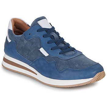 Shoes Men Low top trainers Pellet SENNA Mix / Leather / Indigo