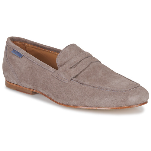 Shoes Men Loafers Pellet MANU Velvet / Grey