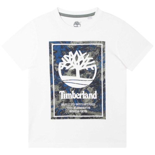 Clothing Boy short-sleeved t-shirts Timberland T25T79-10P White