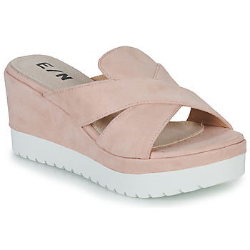 Shoes Women Mules Elue par nous NEBOLA Beige / White