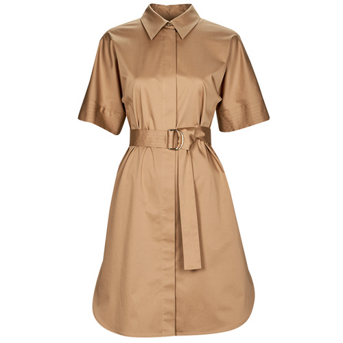 Clothing Women Short Dresses BOSS Dashile1 Camel