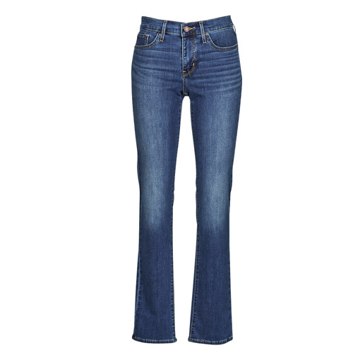 Clothing Women straight jeans Levi's 314 SHAPING STRAIGHT Marine