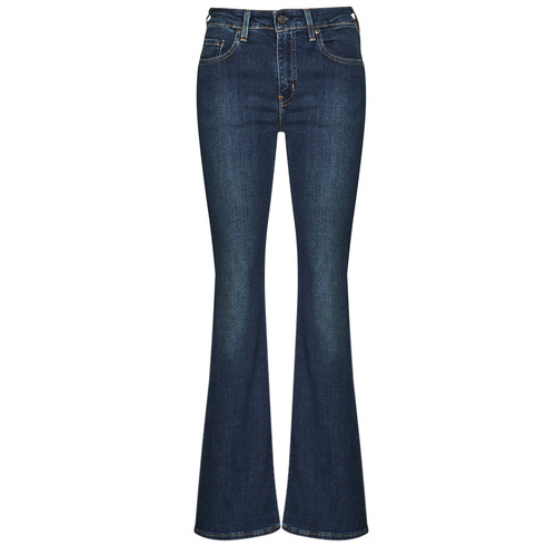 Clothing Women Flare / wide jeans Levi's 726 HR FLARE Marine