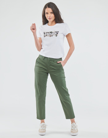 Clothing Women chinos Levi's ESSENTIAL CHINO Kaki