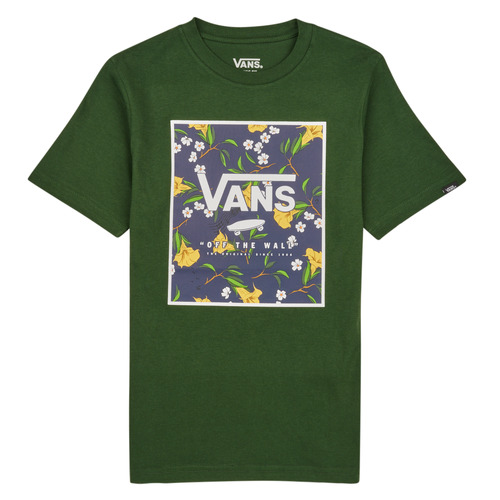 Clothing Children short-sleeved t-shirts Vans BY PRINT BOX BOYS Green