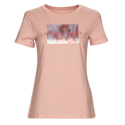 Clothing Women short-sleeved t-shirts Armani Exchange 3RYTEL Salmon