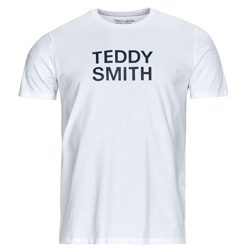 Clothing Men short-sleeved t-shirts Teddy Smith TICLASS White