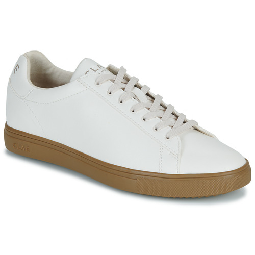 Shoes Men Low top trainers Clae BRADLEY CACTUS White / Gum