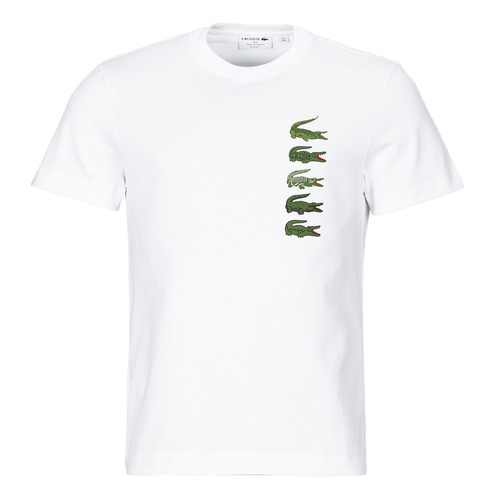 Clothing Men short-sleeved t-shirts Lacoste TH3563-001 White