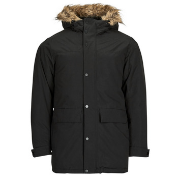 Clothing Men Parkas Jack & Jones JJCHAMP PARKA JACKET FUR Black