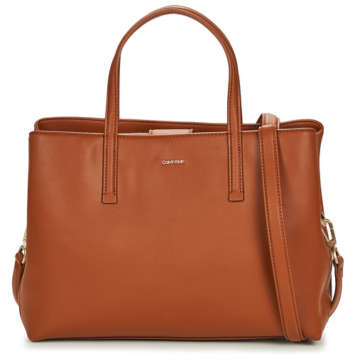 Bags Women Handbags Calvin Klein Jeans CK MUST TOTE MD Cognac