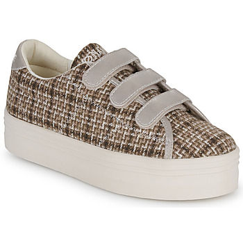 Shoes Women Low top trainers No Name PLATO M STRAPS Beige