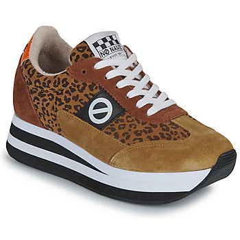 Shoes Women Low top trainers No Name FLEX M JOGGER Camel / Leopard