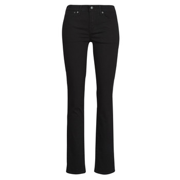 Clothing Women slim jeans Levi's 712 SLIM WELT POCKET Black