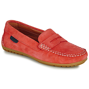 Shoes Women Loafers Pellet CADORNA Velvet / Coral